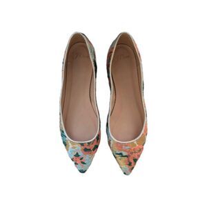 J.Crew - Moroccan brocade leather pointy toe flats 10